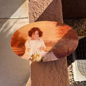 Vintage Doll Portrait Plate